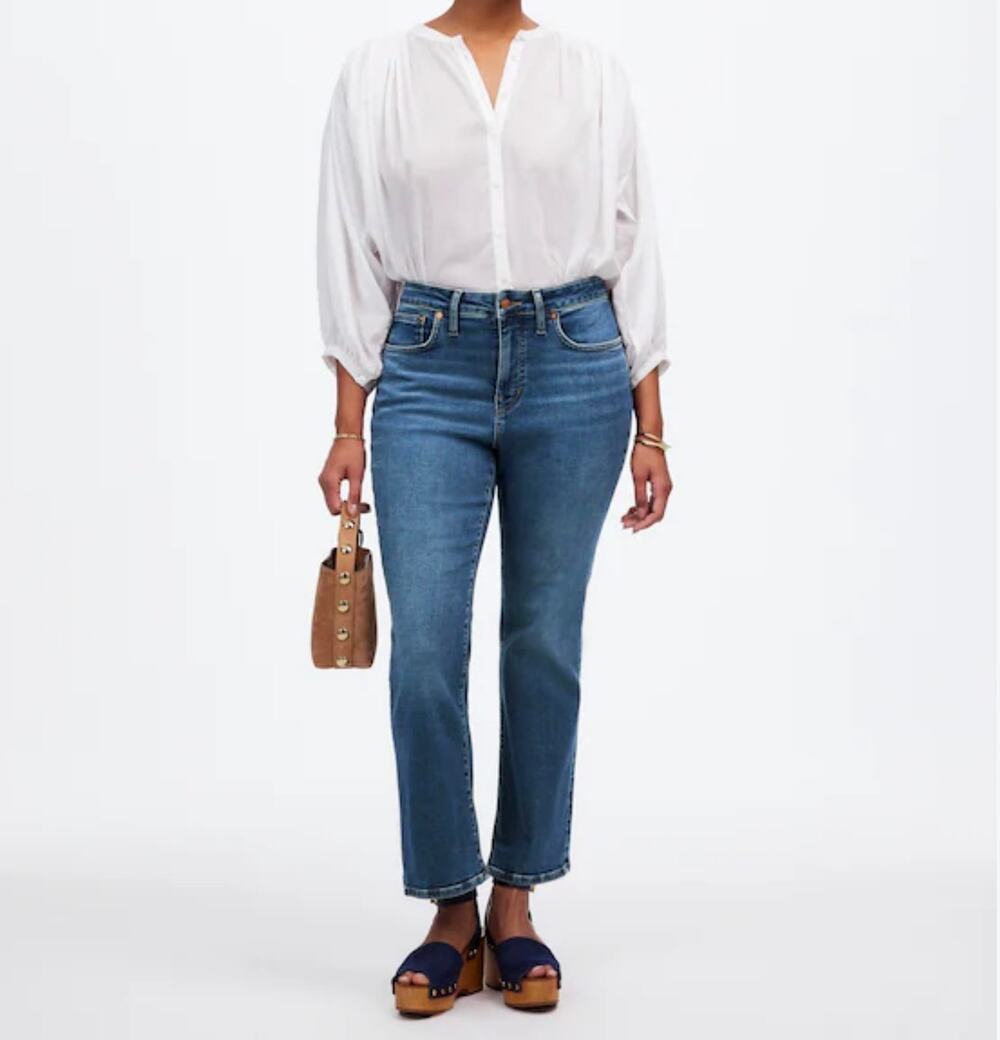 Madewell Curvy Kickout Jeans Womens Size 29 Medium Wash *EUC